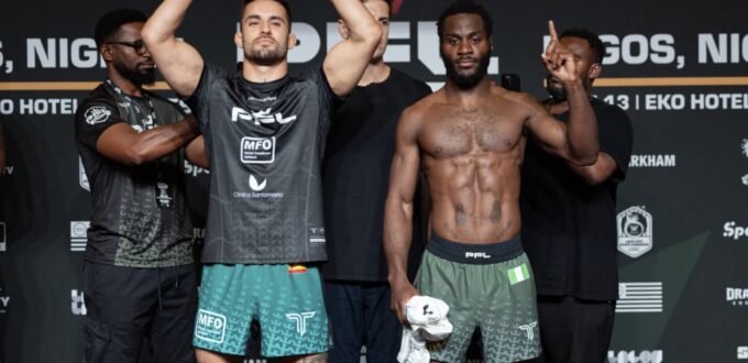 COMPLETE WEIGH-IN RESULTS & PHOTOS FOR PFL AFRICA: NIGERIA - FIRST ROUND