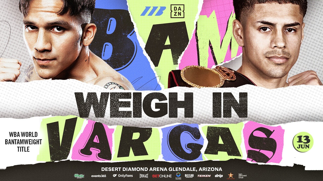 JESSE ‘BAM’ RODRIGUEZ VS. ANTONIO VARGAS WEIGH-IN VIDEO & PRESS CONFERENCE