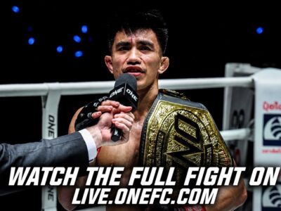 Joshua Pacio ONE Strawweight MMA World Title post-fight interview after submitting Mansur Malachiev at The Inner Circle 21