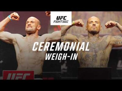 UFC Fight Night 283 Medic vs Rodriguez ceremonial weigh-in Belgrade Serbia