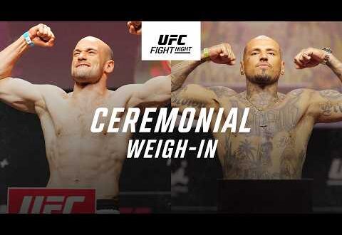 UFC Fight Night 283: Medic vs. Rodriguez Preview 20 UFC Fight Night 283 Medic vs Rodriguez ceremonial weigh-in Belgrade Serbia