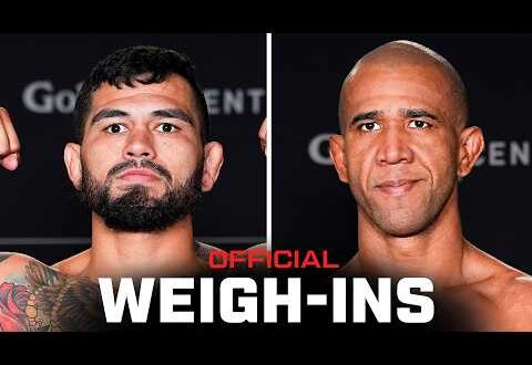 Anthony Hernandez and Gregory Rodrigues face off at UFC Sacramento weigh-ins