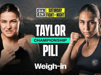 KATIE TAYLOR VS. FLORA PILI WEIGH-IN VIDEO