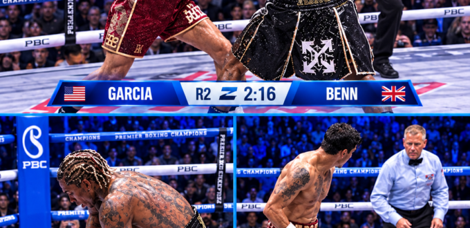 Ryan Garcia Stops Conor Benn in Two Rounds, Retains WBC Welterweight Title - Video Highlights, Teofimo Lopez Ejection Video & Presser