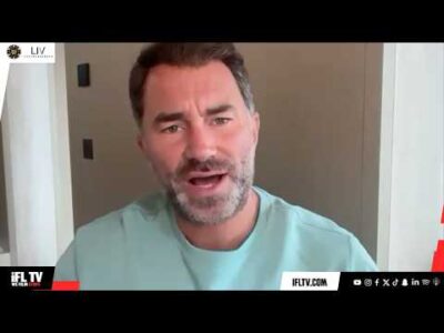 Eddie Hearn reacts to Dana White's role in Fury vs Joshua