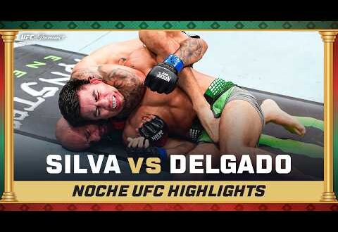 Jean Silva submits Jose Miguel Delgado in the third round at Noche UFC