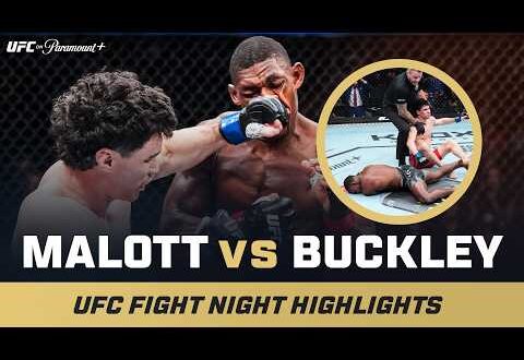 ufc edmonton malott buckley video highlights