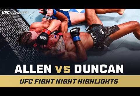 ufc vegas 122 allen vs duncan video highlights